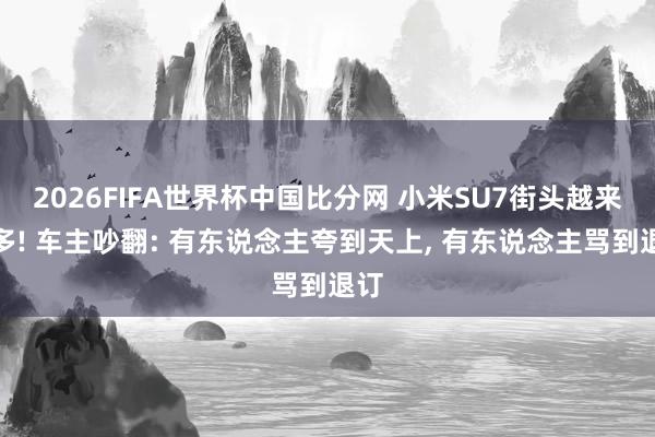 2026FIFA世界杯中国比分网 小米SU7街头越来越多! 车主吵翻: 有东说念主夸到天上， 有东说念主骂到退订