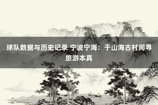 球队数据与历史记录 宁波宁海：于山海古村间寻旅游本真